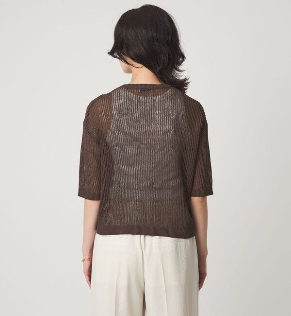 UNITED ARROWS green label relaxing「【結論シリーズ】デイリーメッシュカーデ ウォッシャブル」|カーディガン|