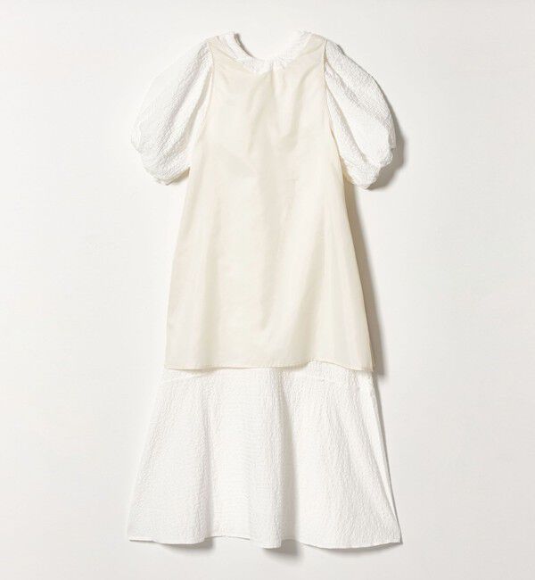 EMMEL REFINES「＜EMMEL REFINES＞EM  パフスリーブ キリカエ ワンピース」|ワンピース|