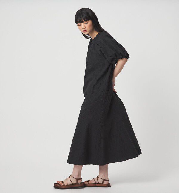 EMMEL REFINES「＜EMMEL REFINES＞EM  パフスリーブ キリカエ ワンピース」|ワンピース|