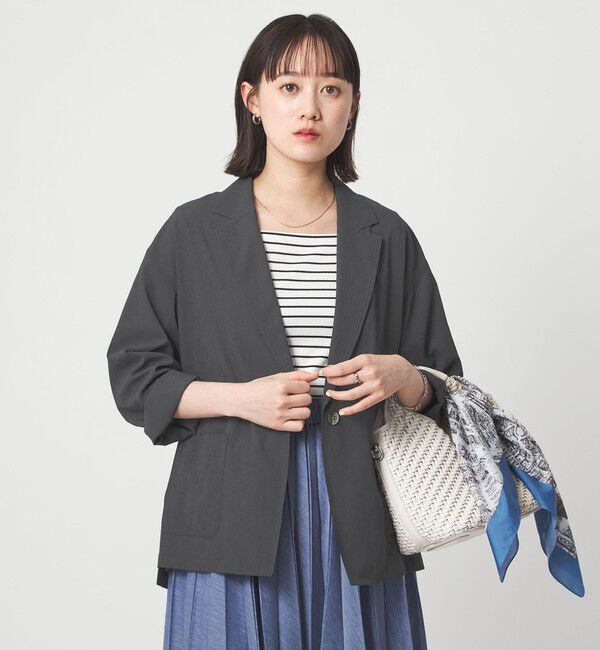 UNITED ARROWS green label relaxing「［size SHORTあり］Breeze Cool ライト ジャケット 吸水速乾 通気性 UVカット」|テーラードジャケット|