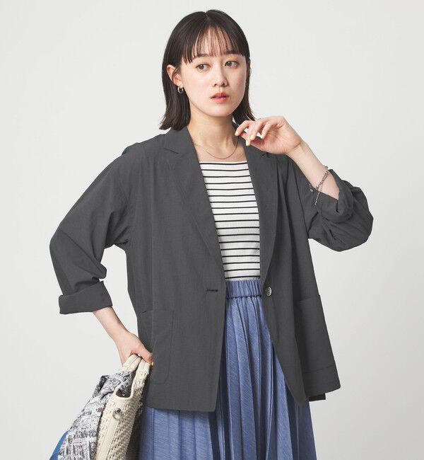 UNITED ARROWS green label relaxing「［size SHORTあり］Breeze Cool ライト ジャケット 吸水速乾 通気性 UVカット」|テーラードジャケット|