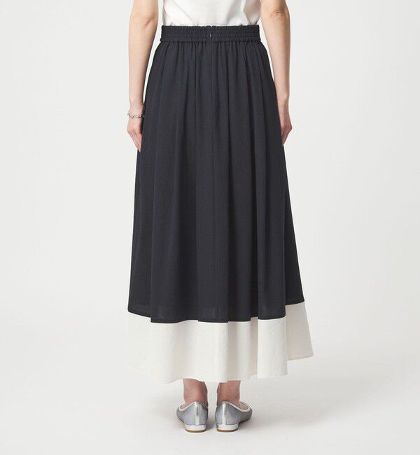 UNITED ARROWS green label relaxing「Breeze Cool タック スカート マシンウォッシャブル 通気性 UVカット」|フレア|