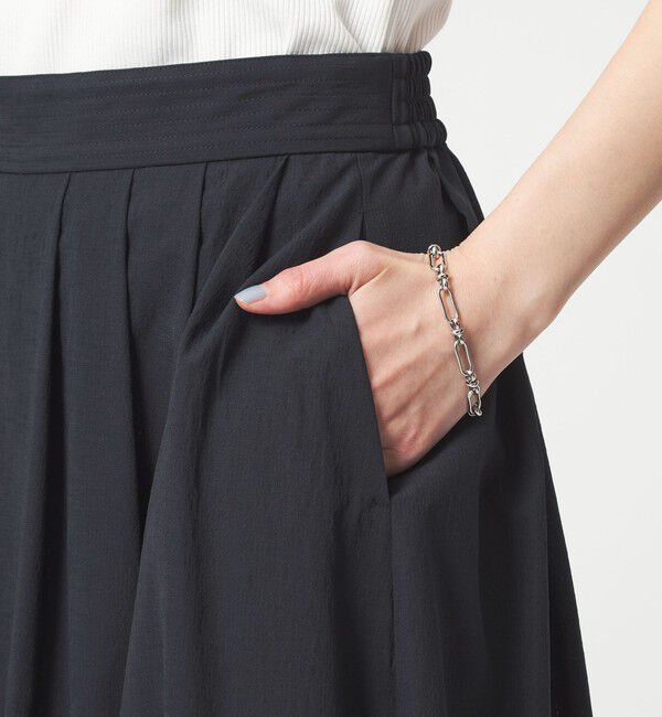 UNITED ARROWS green label relaxing「Breeze Cool タック スカート マシンウォッシャブル 通気性 UVカット」|フレア|