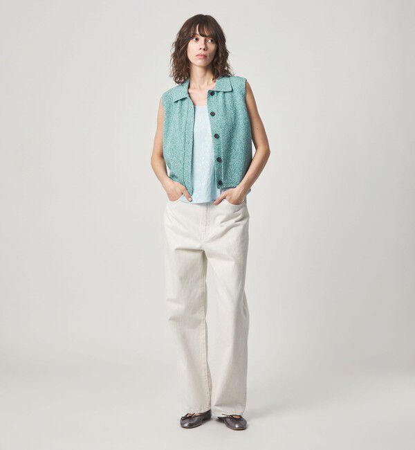 STEVEN ALAN「＜Steven Alan＞ブークレヤーン ポロカラー ニット ベスト」|ベスト・ジレ|