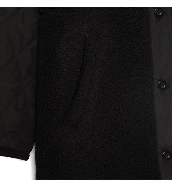 Ray BEAMS 「ボア キルト リバーシブル コート」|ダッフルコート|