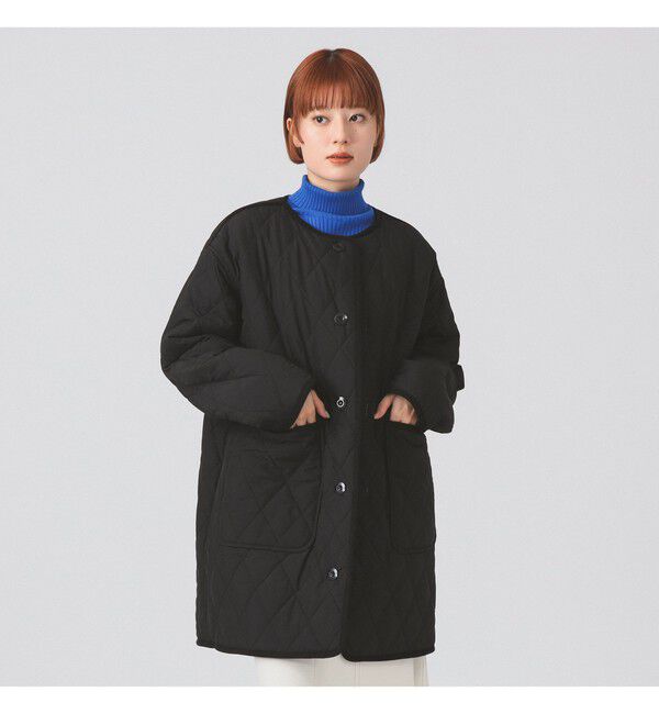 Ray BEAMS 「ボア キルト リバーシブル コート」|ダッフルコート|