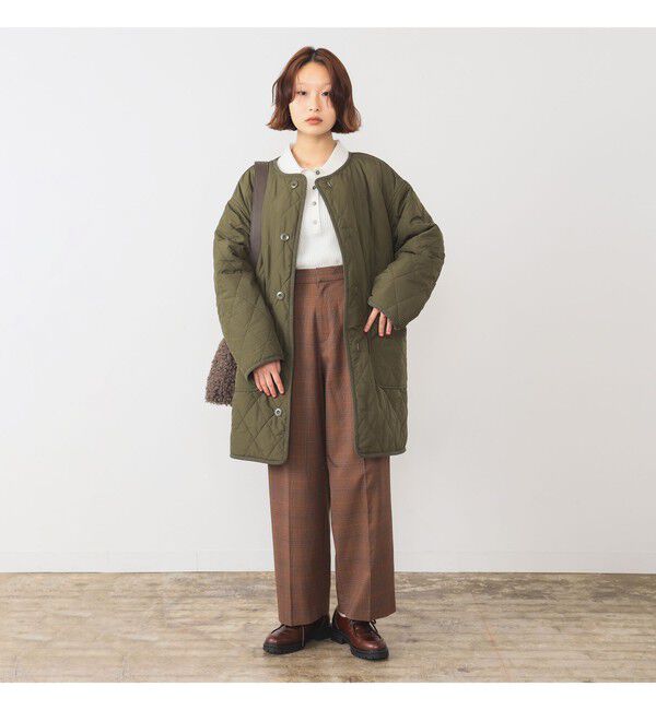 Ray BEAMS 「ボア キルト リバーシブル コート」|ダッフルコート|