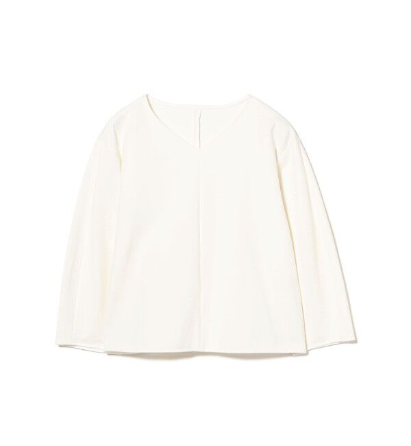 Demi-Luxe BEAMS 「レーヨン ナイロン ポンチ Vネック プルオーバー」|Tシャツ・カットソー|