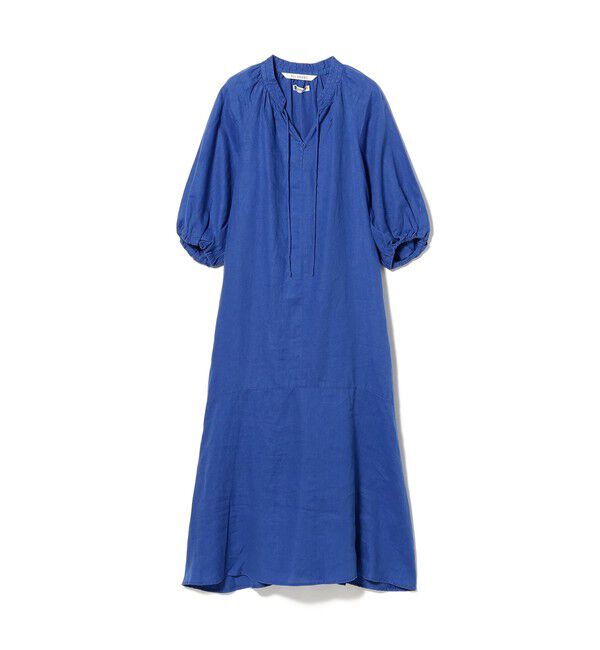 Ray BEAMS 「リネン バルーンスリーブ ワンピース」|ワンピース|BLUE