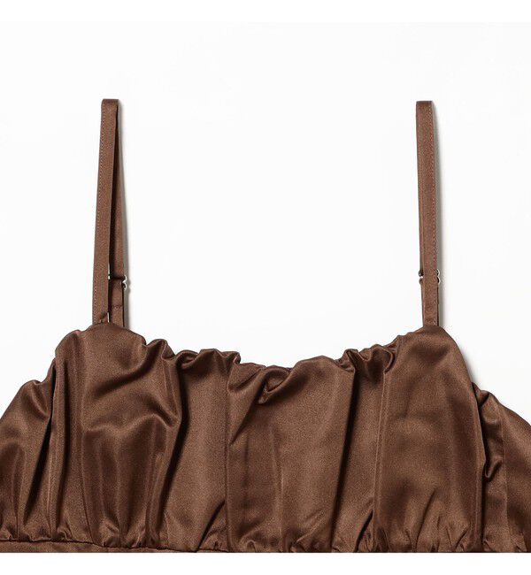 Ray BEAMS 「サテン ミニ キャミソール ワンピース」|ワンピース|