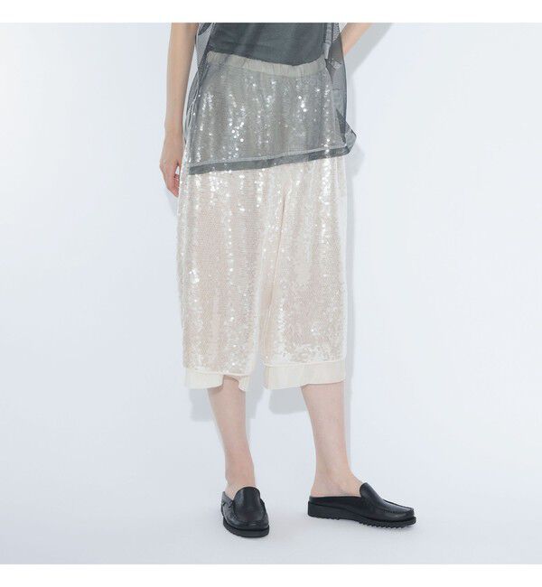 BEAMSBOY「maturely / スパンコール ハーフ パンツ」|その他|