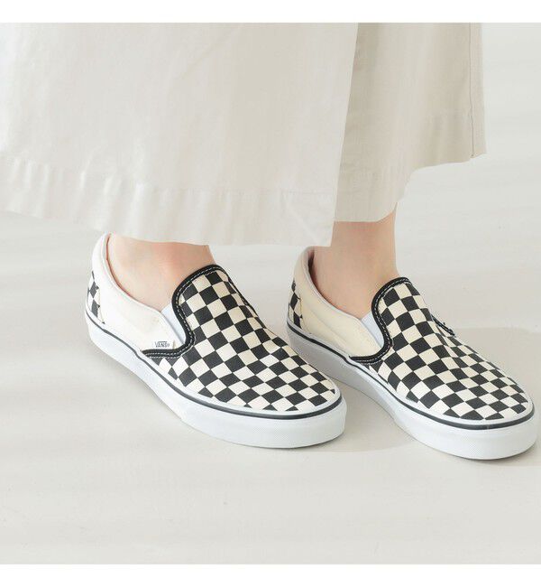 Ray BEAMS 「VANS / チェッカー スリッポン（22.5～25cm）」|スニーカー|CHECKERBOARD