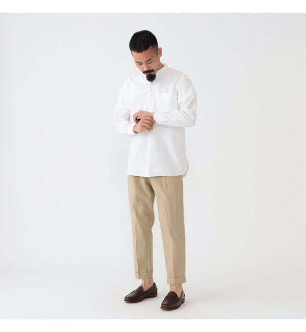 BEAMS PLUS「Band Collar Pullover 120/3 Broad」|シャツ・ブラウス|