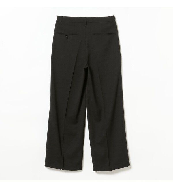 BEAMS「ワイドストレート 2プリーツ  スラックス」|チノ|