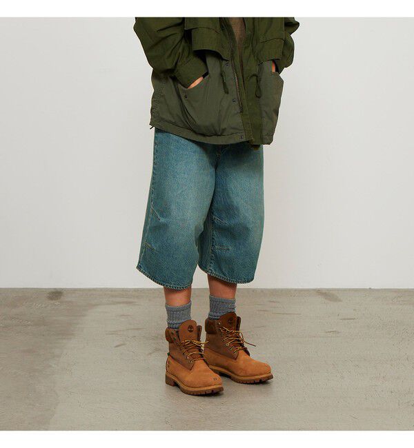 BEAMS「5ポケット クウォーターレングス ワイドデニム」|デニム|INDIGO(USED)