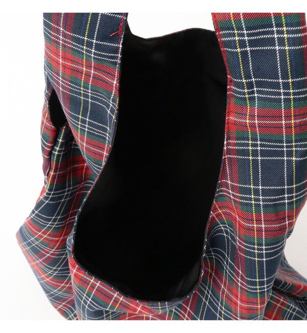 BEAMS「チェック ショッパー L」|ポーチ|