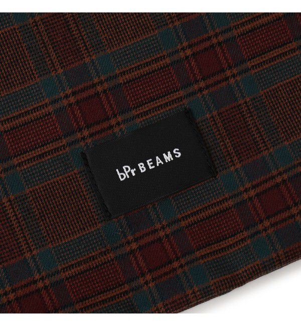 BEAMS「チェック ショッパー L」|ポーチ|