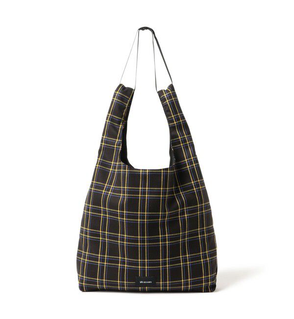BEAMS「チェック ショッパー L」|ポーチ|