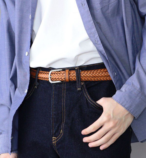 SHIPS any「SHIPS any: WYNY ベジタブル タンニン メッシュベルト◇」|ベルト|