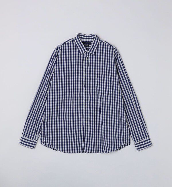 SHIPS「SHIPS: レギュラーカラー ベーシック ロングスリーブ シャツ 〈ストライプ/ギンガムチェック〉」|シャツ・ブラウス|