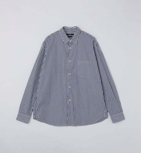 SHIPS「SHIPS: レギュラーカラー ベーシック ロングスリーブ シャツ 〈ストライプ/ギンガムチェック〉」|シャツ・ブラウス|