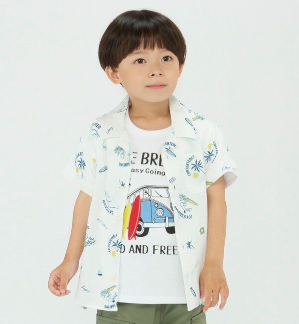 SHIPS Colors 「SHIPS Colors:〈洗濯機可能〉レーヨン プリント シャツ(80～130cm)」|シャツ・ブラウス|