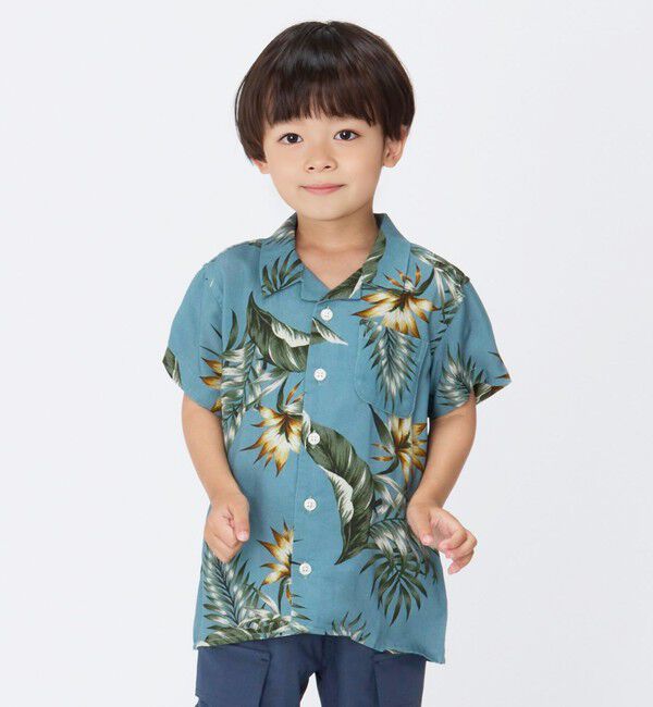 SHIPS Colors 「SHIPS Colors:〈洗濯機可能〉レーヨン プリント シャツ(80～130cm)」|シャツ・ブラウス|