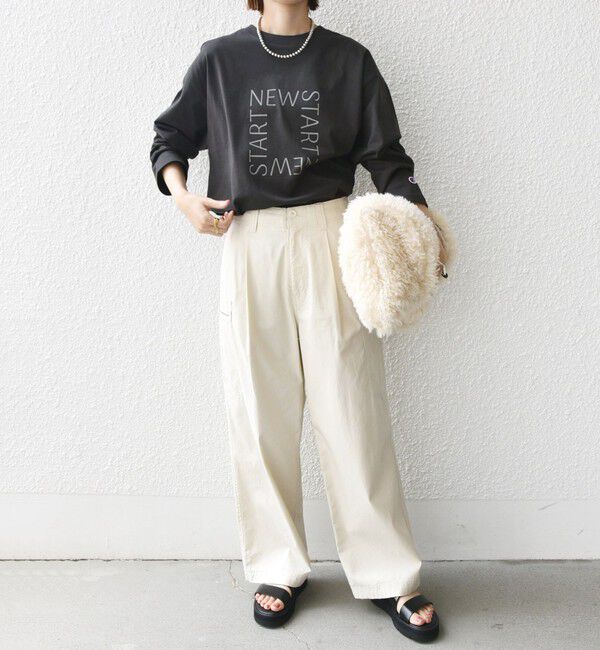 SHIPS for women「〈手洗い可能〉裾 ドロスト カーゴ パンツ 3」|カーゴ|