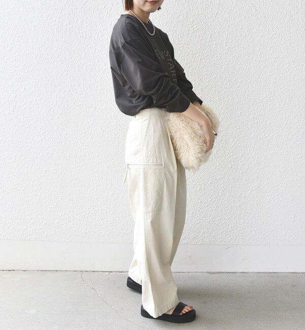 SHIPS for women「〈手洗い可能〉裾 ドロスト カーゴ パンツ 3」|カーゴ|