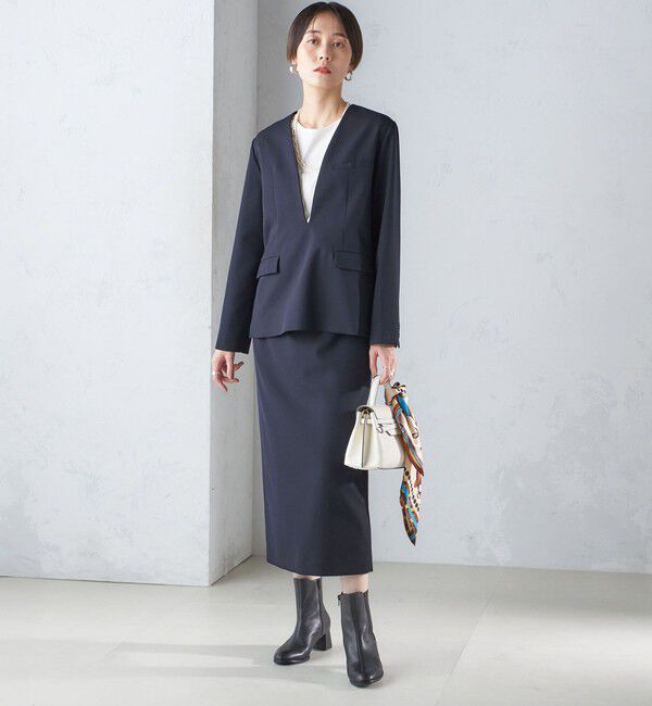 SHIPS for women「ストレッチ ツイル タイト スカート(セットアップ対応)」|スカート|