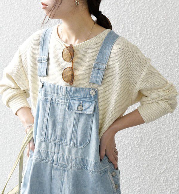 SHIPS any「SHIPS any: シルク コットン ボートネック ニット プルオーバー」|ニット・セーター|オフホワイト