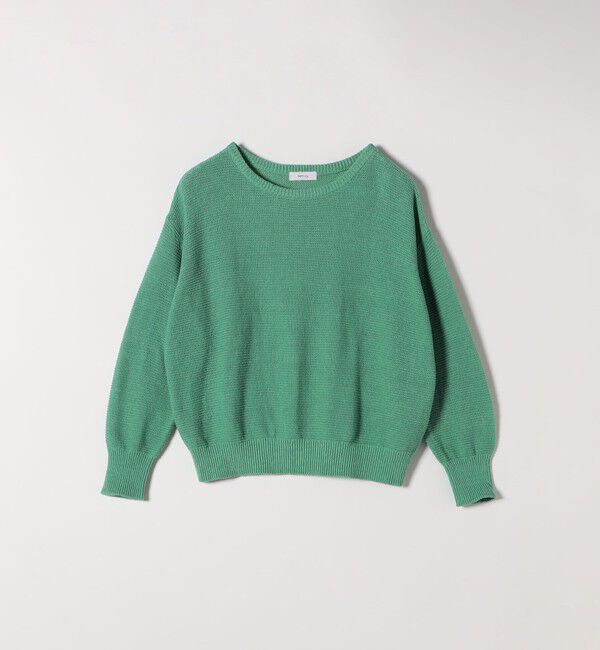 SHIPS any「SHIPS any: シルク コットン ボートネック ニット プルオーバー」|ニット・セーター|