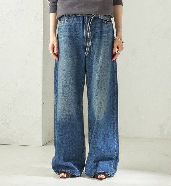 SHIPS for women「Levi&rsquo;s: XL STRAIGHT（ブルー）」|デニム|