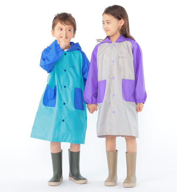 SHIPS KIDS「SHIPS KIDS:マルチカラー レインコート」|レインコート|