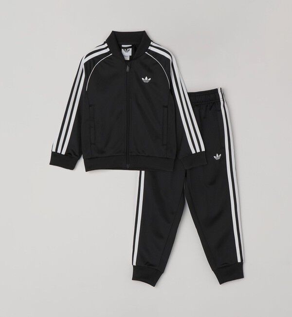 SHIPS any「 adidas: トラックスーツ セットアップ <KIDS>」|スウェット・ジャージ|ブラック