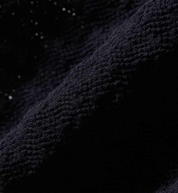 quaranciel「《予約》quaranciel:〈手洗い可能〉透かし編み ポロ ニット プルオーバー」|ニット・セーター|