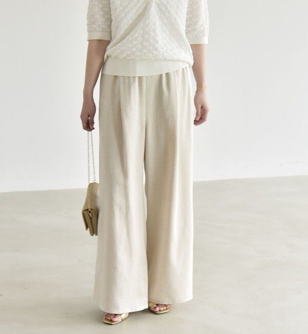 quaranciel「《予約》quaranciel:〈洗濯機可能〉ポケットドロスト シャツ＆イージー ワイドパンツ セットアップ」|ワンピース|