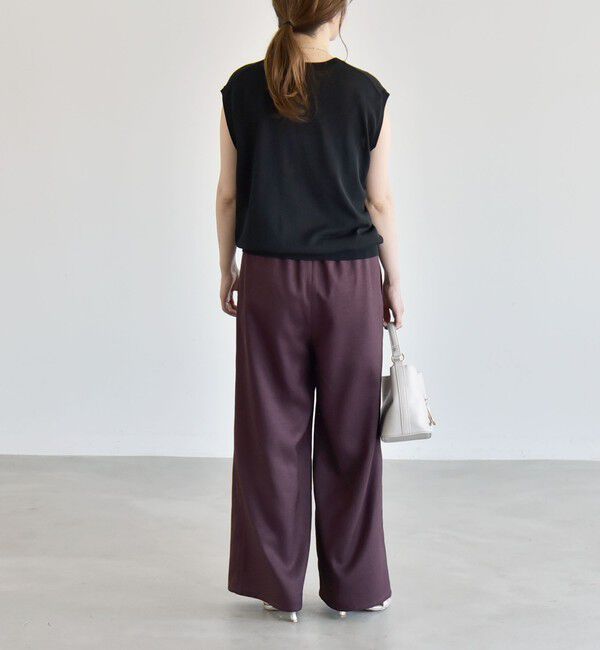 quaranciel「《予約》quaranciel:〈洗濯機可能〉ポケットドロスト シャツ＆イージー ワイドパンツ セットアップ」|ワンピース|