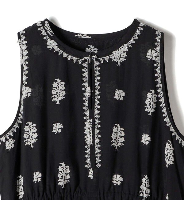 SHIPS for women「《予約》【SHIPS別注】Fanaka:〈手洗い可能〉フラワー プリント 刺繍 ワンピース」|ワンピース|