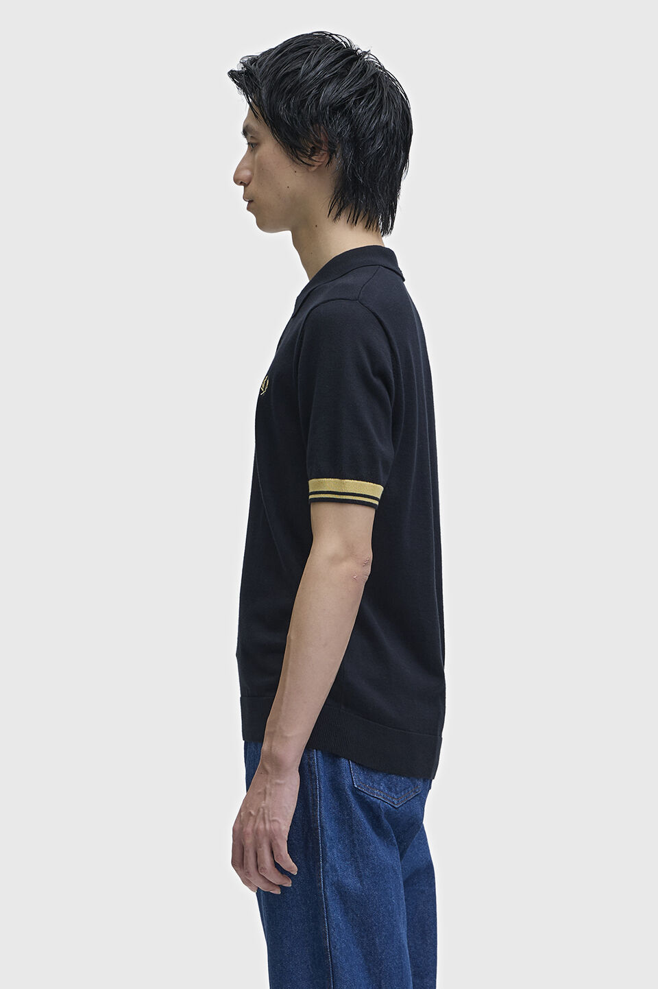 FRED PERRY 「Contrast Cuff Knitted Shirt」|ポロシャツ|