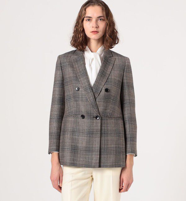 TOMORROWLAND collection「SILK AIR ERICA ダブルブレストジャケット」|テーラードジャケット|