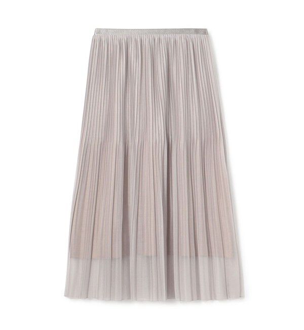 Ballsey「ポリエステルボイルプリーツ フレアスカート」|フレア|43 ベージュ