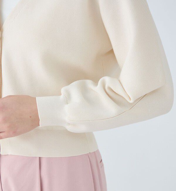 Ballsey「パールコンビ Vネックカーディガン」|カーディガン|