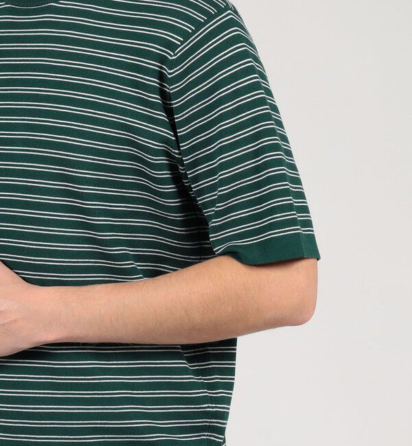 TOMORROWLAND MENS「TOMORROWLAND tricot シーアイランドコットン ハーフスリーブクルーネックニット」|ニット・セーター|