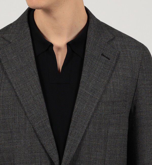 TOMORROWLAND MENS「コットンウール ホップサック シングルブレステッド2Bジャケット Di PRAY」|テーラードジャケット|