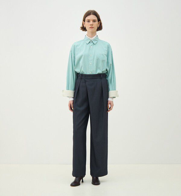 MACPHEE「コットンポプリン レギュラーカラーシャツ」|シャツ・ブラウス|