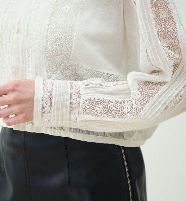 MACPHEE「ビンテージローン セーラーカラーブラウス」|シャツ・ブラウス|