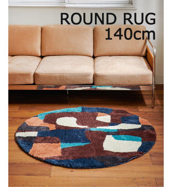 journal standard Furniture「PICFAIR RUG ROUND 140　ピクフェアラグ」|その他|ネイビー