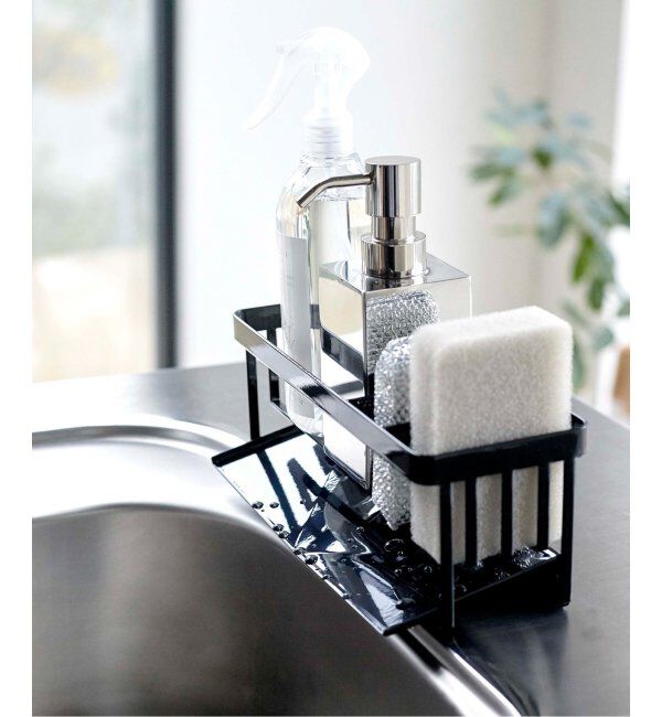 journal standard Furniture「《WEB限定》【tower/タワー】水が流れるスポンジ&ボトルホルダー」|食器・キッチングッズ|