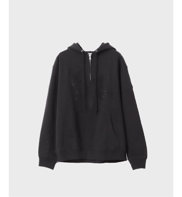 JOINT WORKS「Super Nova by Skin別注 Rhinestone Zip Hoodie」|パーカー|ブラック